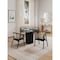 Manhattan Comfort Round Dining Set of 5, 47.24 in L, American Solid Ash Wood, Black 4-DT03ACCA02-BK - alternate 1